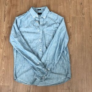 J.Crew blue collared shirt
